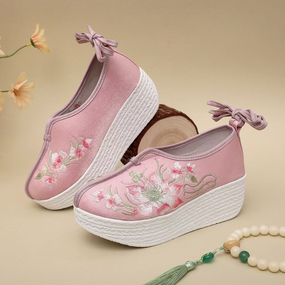 Ethnic Style - Sapatos Femininos de Estilo Étnico com