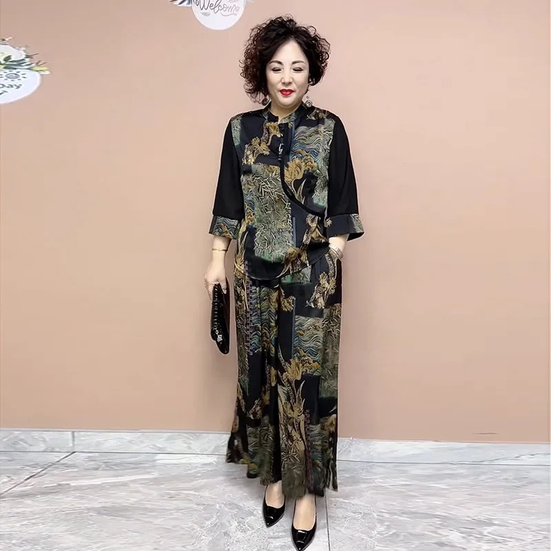 New Ethnic Fashion - 2025 novo conjunto de calças de