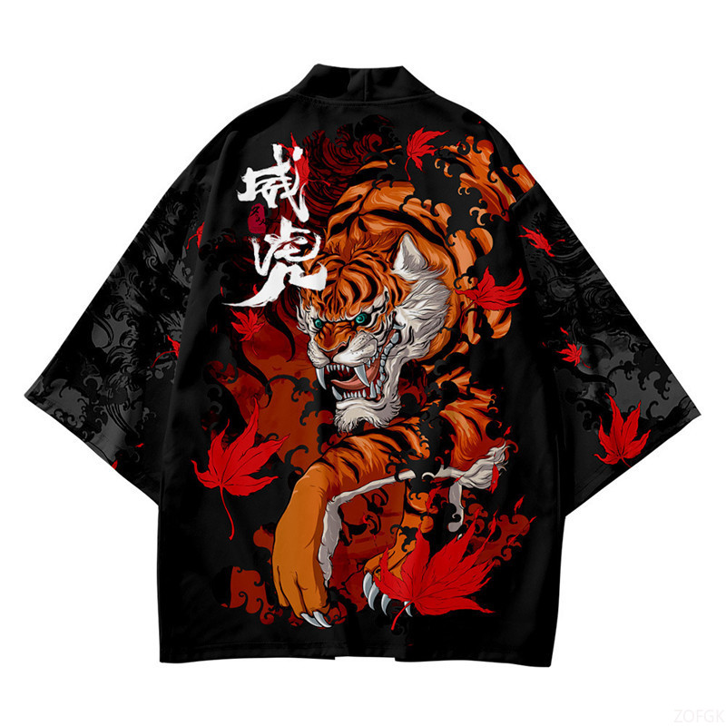 Preto quimono gola aberta masc - Haori Japanese Jacket avaliação e preço