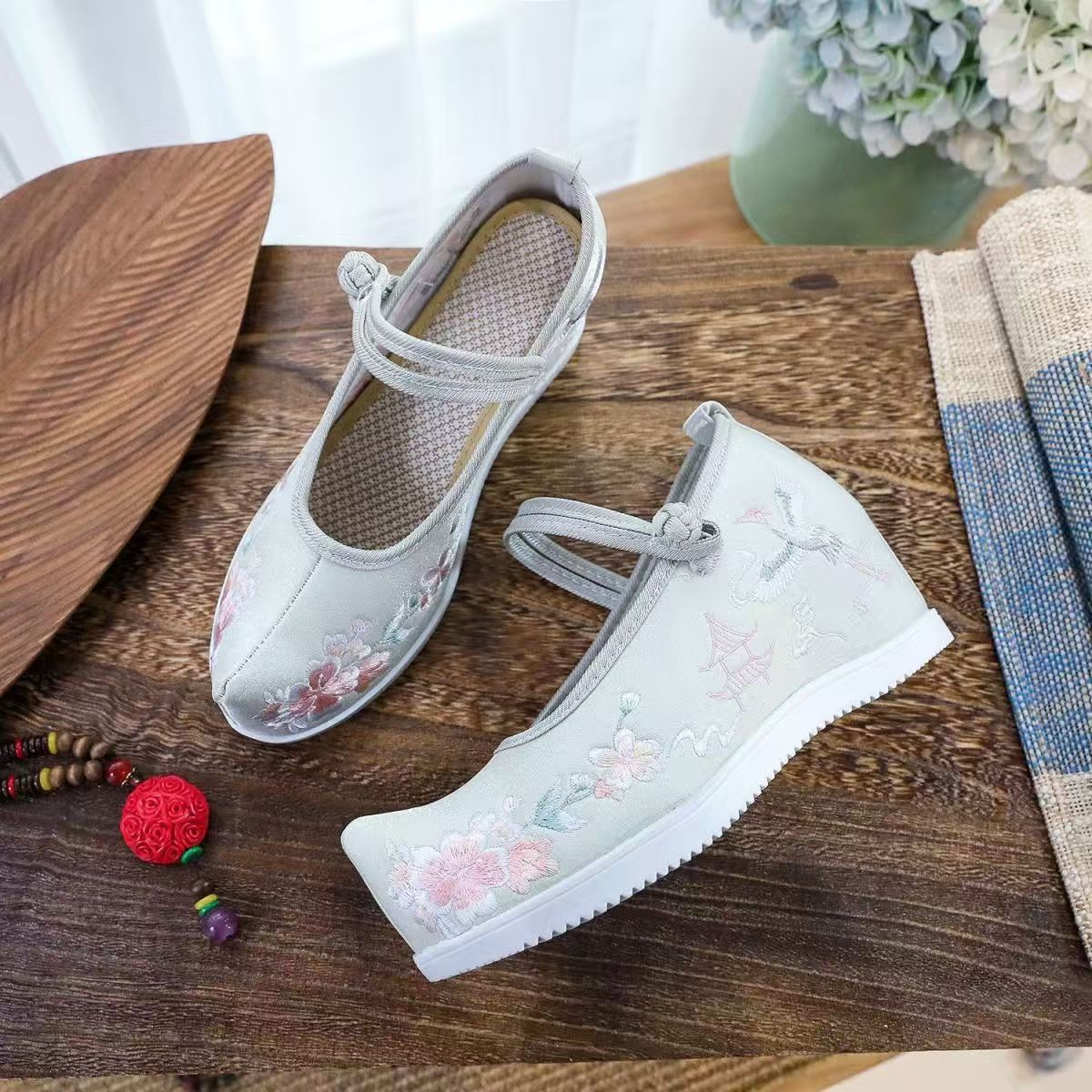 Mulheres aumentadas sapatos bo - Ethnic Style avaliação e preço