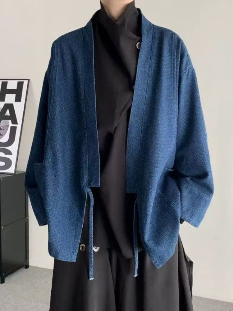 Vintage estilo japonês denim c - Haori Japanese Jacket avaliação e preço