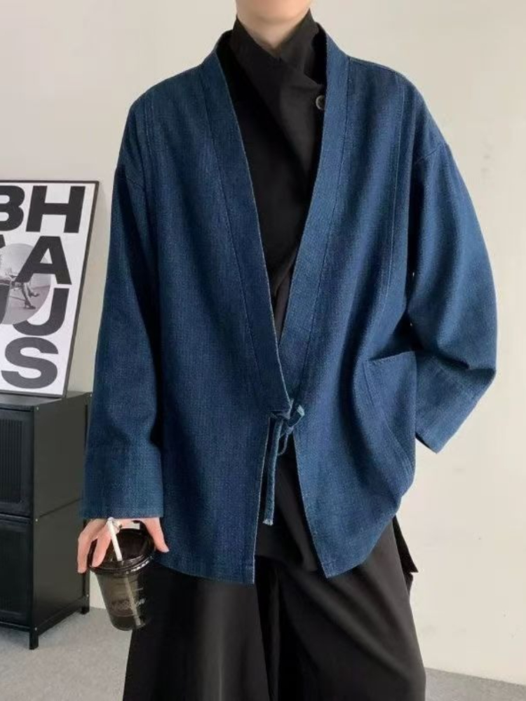 Vintage estilo japonês denim c - Haori Japanese Jacket avaliação e preço