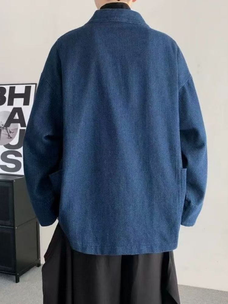 Vintage estilo japonês denim c - Haori Japanese Jacket avaliação e preço