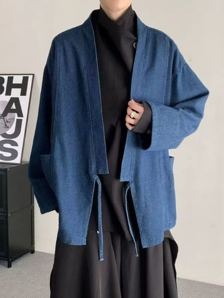Vintage estilo japonês denim c - Haori Japanese Jacket avaliação e preço