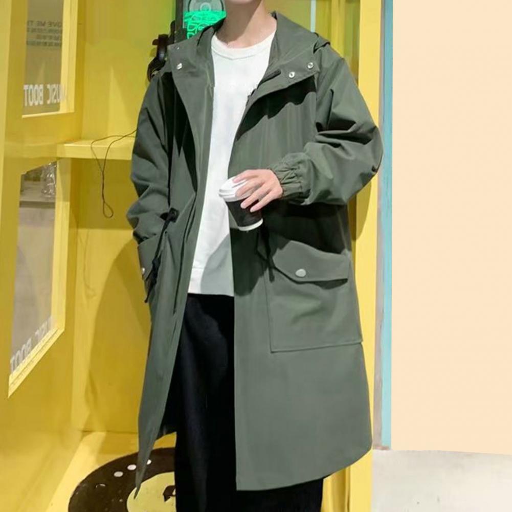 Longo trench coat jaqueta masc - Haori Japanese Jacket avaliação e preço