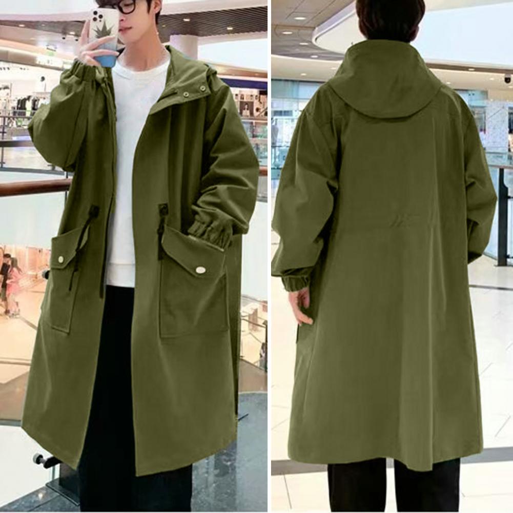 Longo trench coat jaqueta masc - Haori Japanese Jacket avaliação e preço