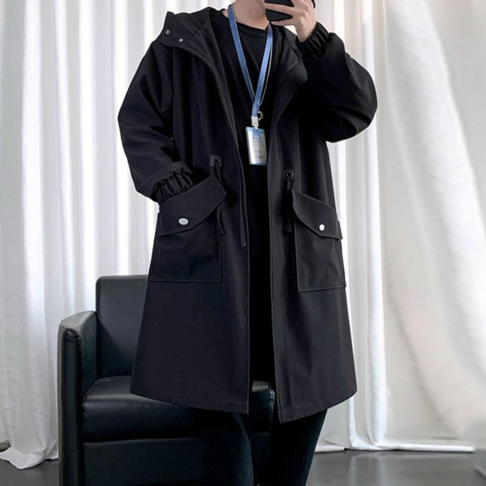Longo trench coat jaqueta masc - Haori Japanese Jacket avaliação e preço