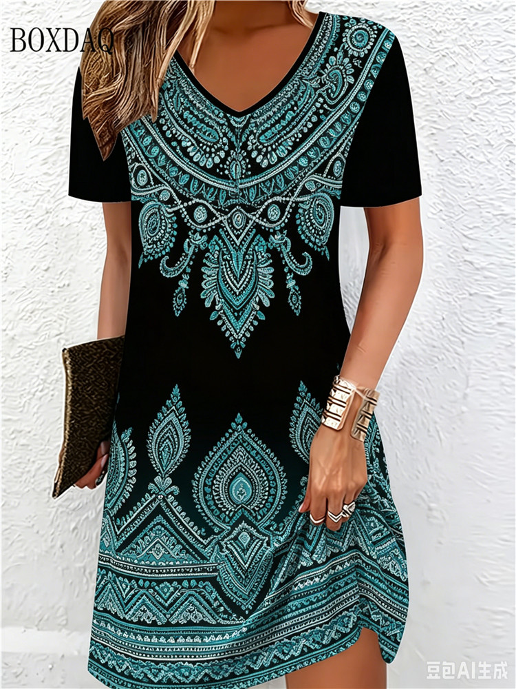 Vestidos Vintage Étnicos Impre - New Ethnic Fashion avaliação e preço