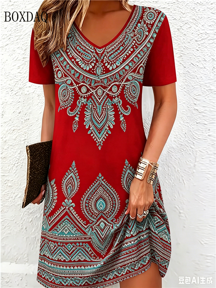 Vestidos Vintage Étnicos Impre - New Ethnic Fashion avaliação e preço